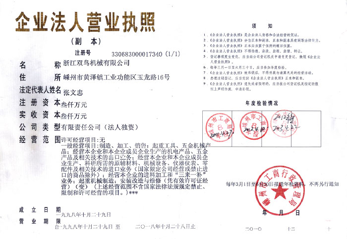黄瓜视频下载安装資質-企業法人營業執照(副本)